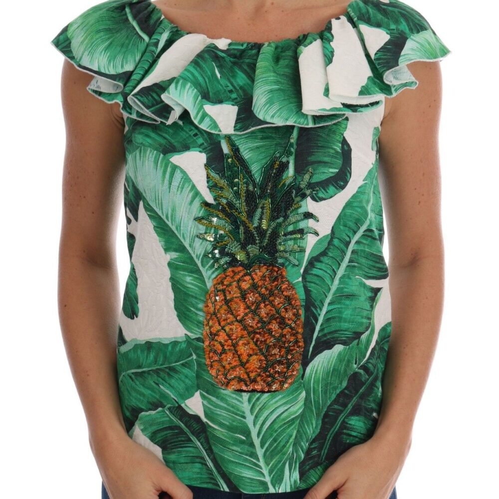 Pineapple Banana Sequins Blouse T-shirt