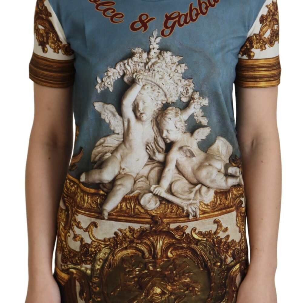 Multicolor DG Logo Angel Printed Shirt Top