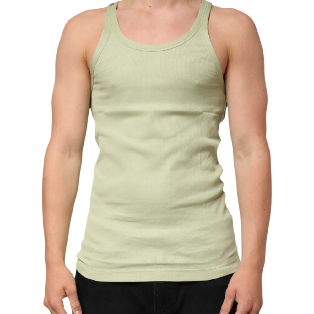 Light Green Tank Sleeveless Men Men T-shirt